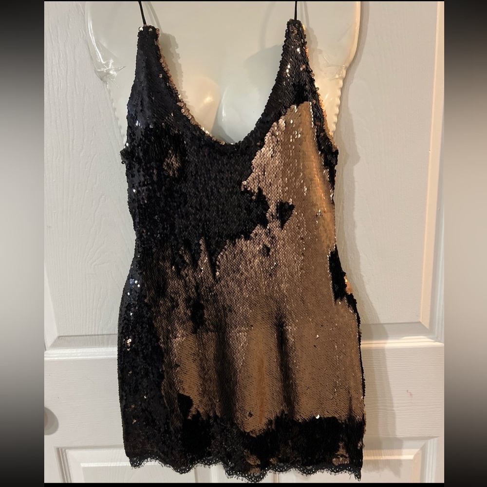 Free people Seeing Double Sequin Slip Sz XS - Picture 10 of 12